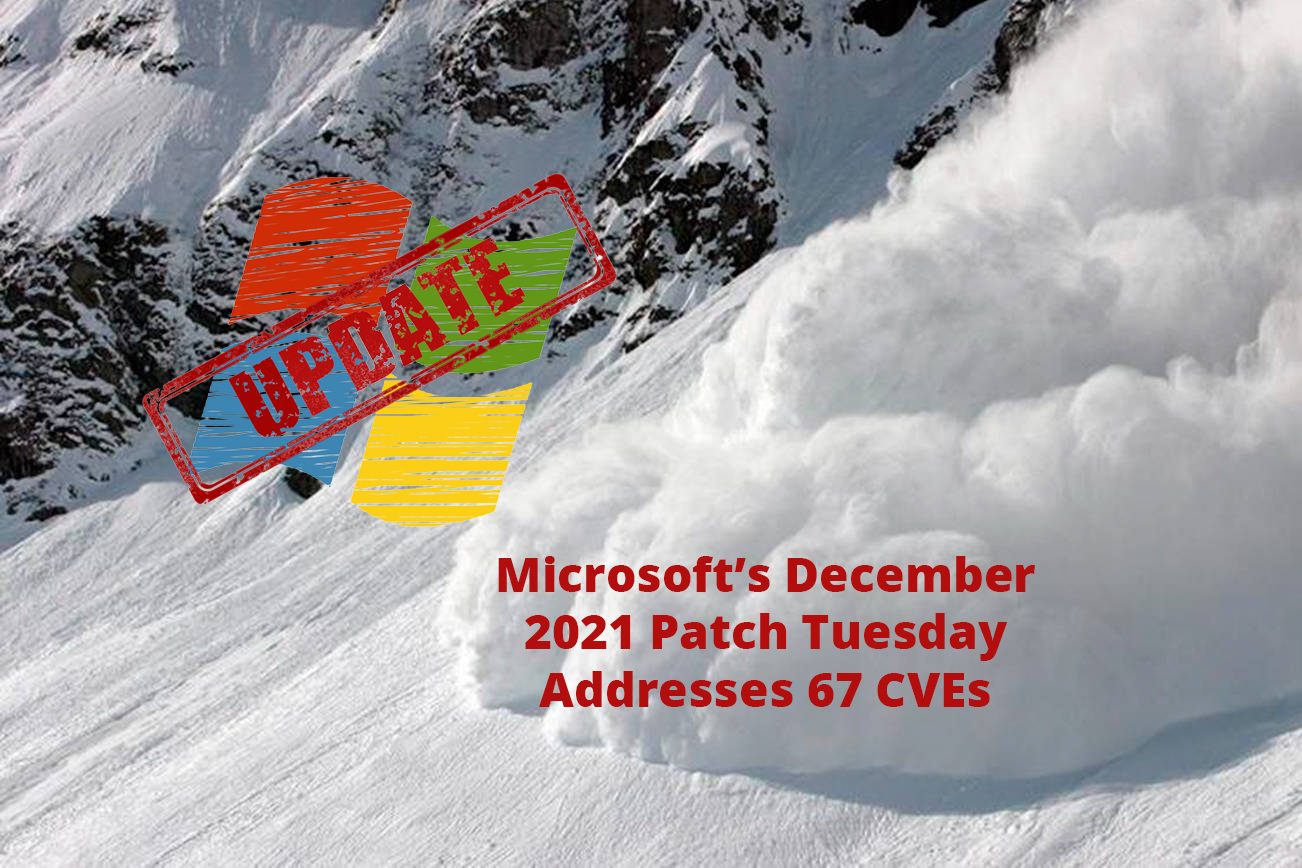 Microsoft's Patch Tuesday van december 2021 pakt 67 CVE's aan (CVE2021